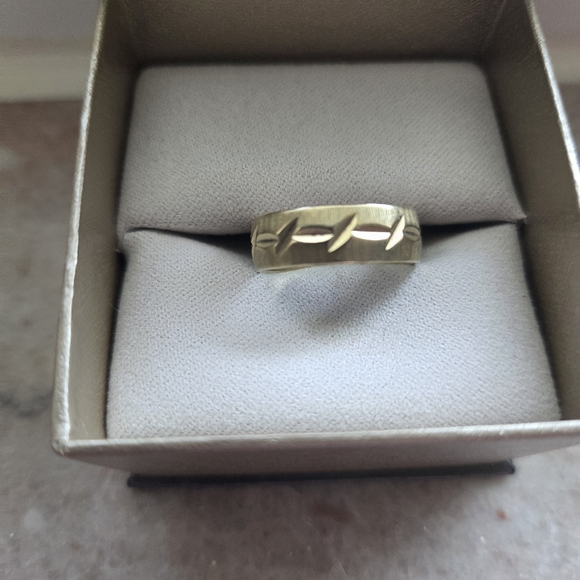 Vintage 18k HGE Gold Men's Band - Picture 2 of 4